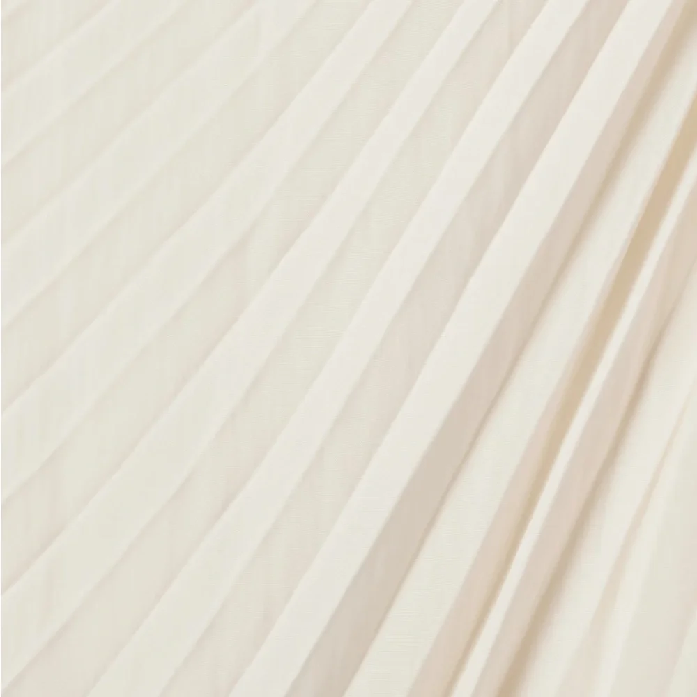 New A.L.C Dahlia Size 0 Pleated Asymmetric Midi Dress Cream Ivory One-Shoulder - Picture 4 of 10